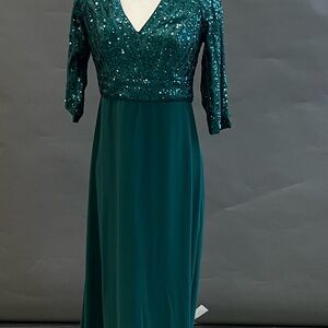 Ever Pretty- Teal Evening Dress